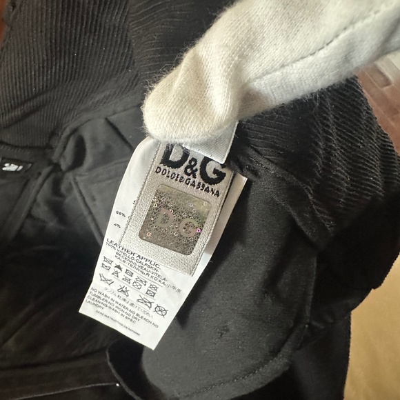 Authentic Dolce & Gabbana Corduroy - Leather Pants - Picture 16 of 16